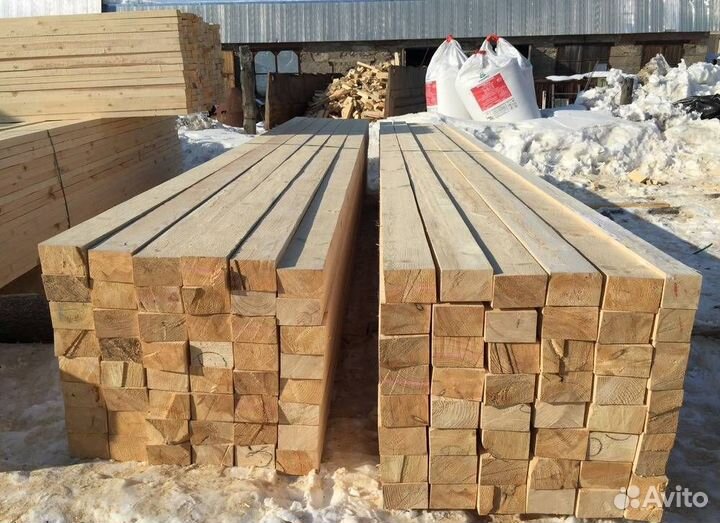 Брусок обрезной естественной влажности хвоя 2 сорт