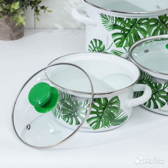 Набор кастрюль 'Монстера 5-1- Экстра', 3 предмета