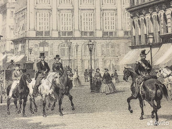 Антикварная Литогафия. 1890е годы. Париж