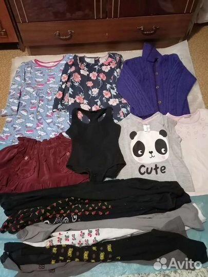 Детские вещи пакетом на девочку 110-116