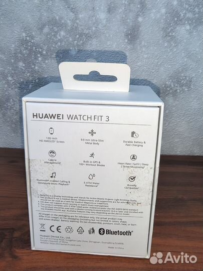 Смарт часы Huawei watch fit 3