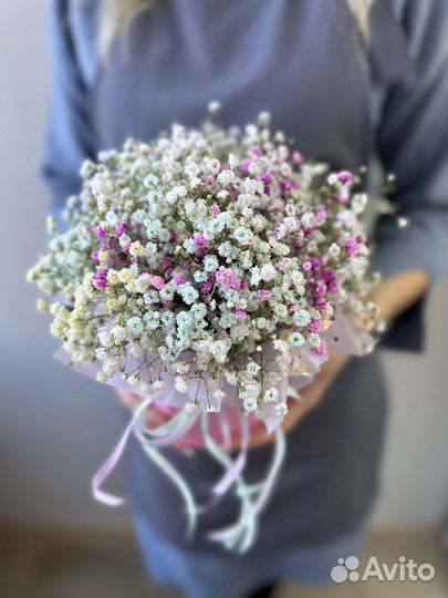 Коробка с гипсофилой