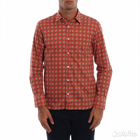 Рубашка Burberry Strental Tiled Red Shirt