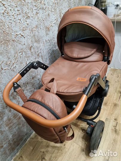 Коляска Verdi futuro 3 в 1, эко-кожа
