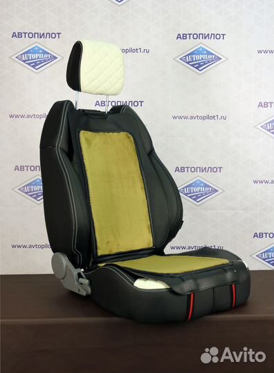 Меховая накидка на сидения авто