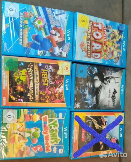 Диски на nintendo wii u(запечатанные, не б/у)