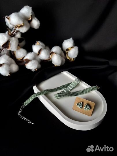 Чокер из японского бисера