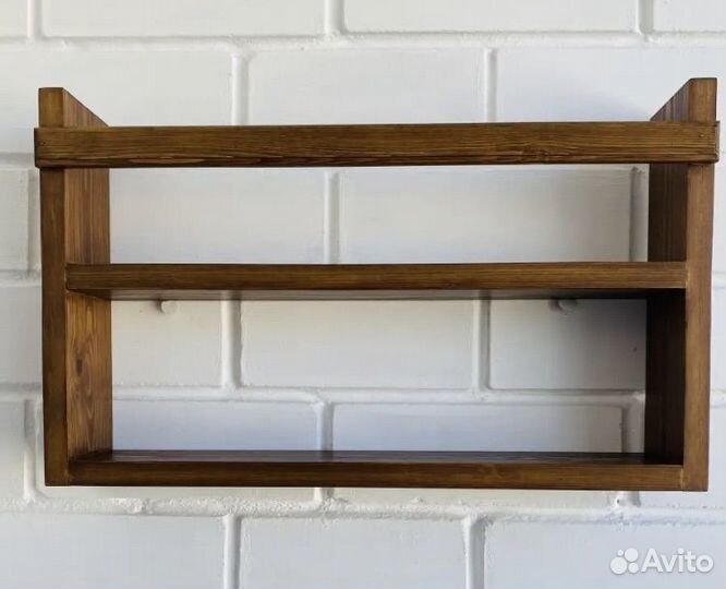 Навесная полка массив сосны