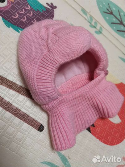 Зимняя шапка капор Журавлик 38-40 для девочки