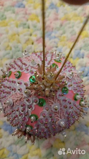 Шар елочная игрушка, диаметр 8 см