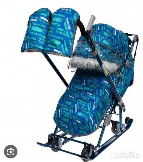 Детские санки коляска ника