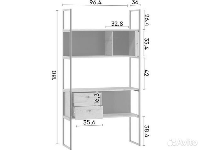 Стеллаж Маранг-12 Wood