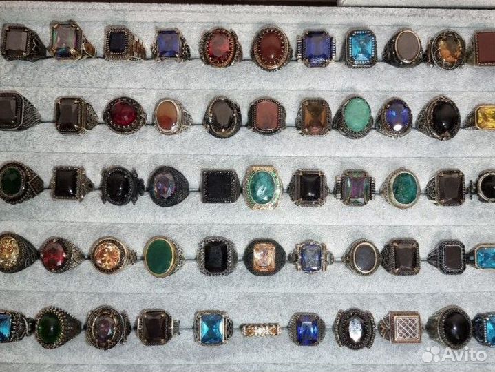 Мужской перстень серебро