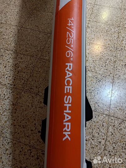 SUP board (сап борд) гоночный надувной Shark 14x25