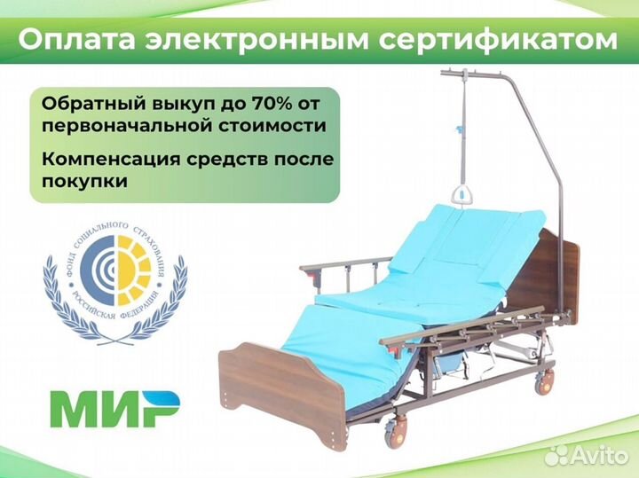 Кровать медицинская функциональная