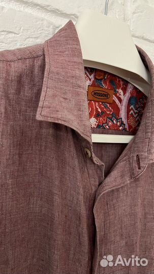 Мужская льняная рубашка