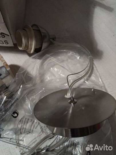 Светильник подвес из ракушек перламутр