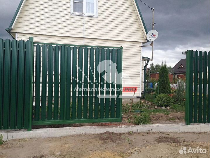 Откатные ворота с установкой. Гарантия