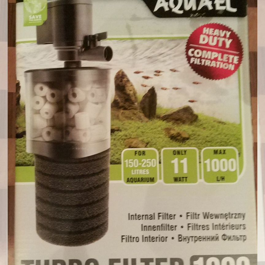 Внутренний фильтр Aquael turbo filter 1000аквариум