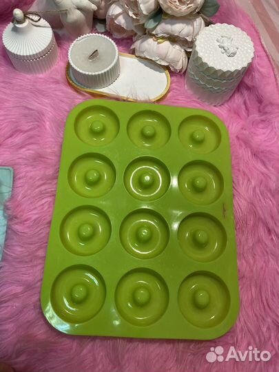 Новая силиконовая форма для выпечки пончиков