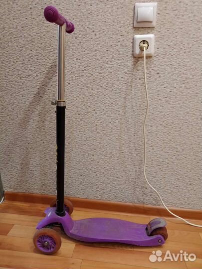 Самокат детский трехколесный бу