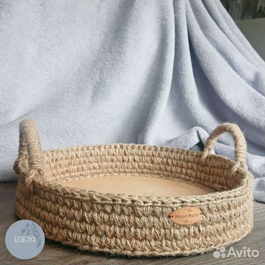 Поднос из джута