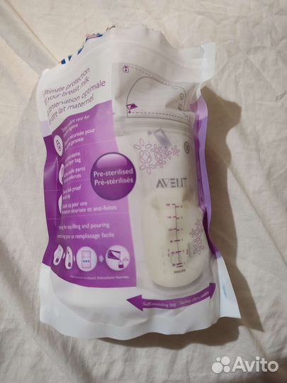 Пакеты для хранения грудного молока Avent 25 шт