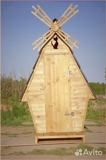 Дачный туалет с дельфином зке 674