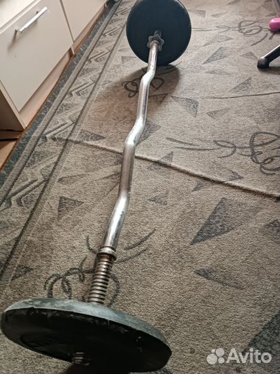 Штанга гриф блины бу