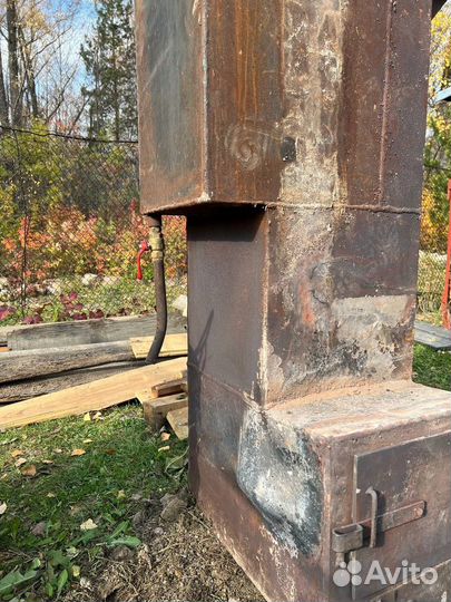 Печь для бани с баком
