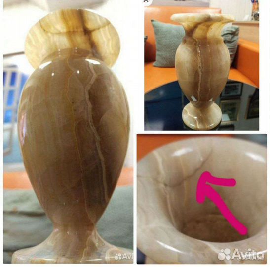 Ваза из оникса керамика ваза Коралл стекло