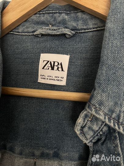 Джинсовая рубашка zara