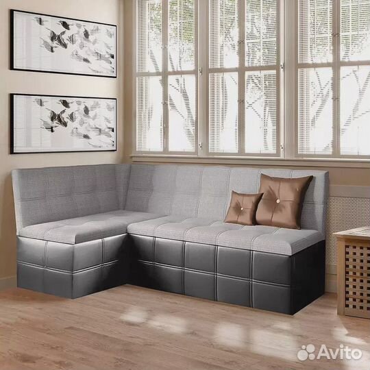 Угловой кухонный диван Домино (Токио) 2 дизайн 8