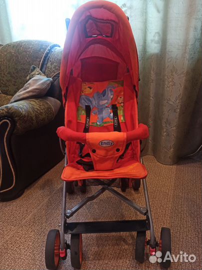 Детская прогулочная легкая коляска трость бу