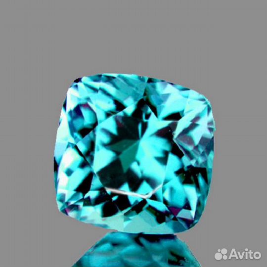 Апатит натуральный 1,14Ct 6х6мм VVS Мадагаскар