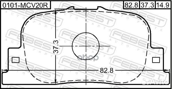 Колодки тормозные задние 0101MCV20R Febest