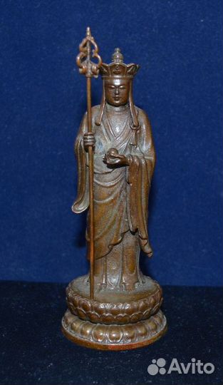 Статуэтка бронза патинированная буддийский монах