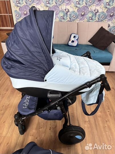 Коляска Tutis Zippy 2 в 1 New Темно синяя