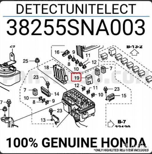 Датчик ELD Honda 38255SNA003