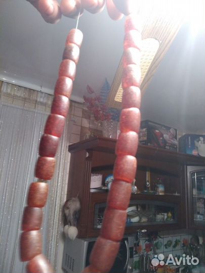 Старинные антикварные бусы из янтаря