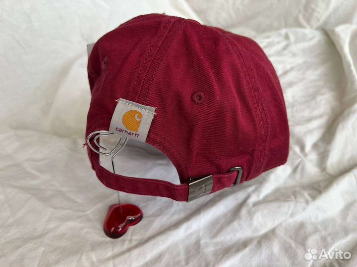 Кепка бейсболка Carhartt WIP бордовая