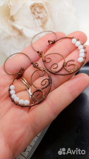 Серьги медь