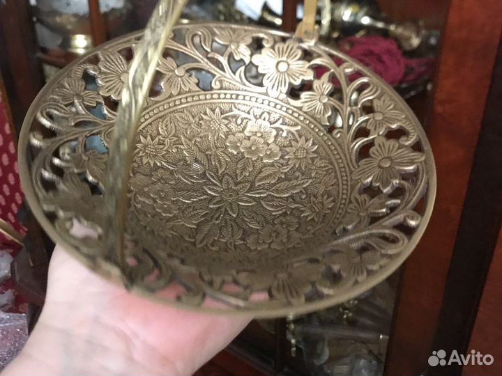 Конфетница из латуни