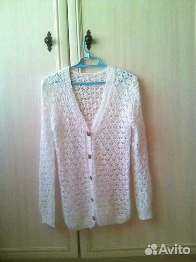 Новая ажурная вязанная кофта