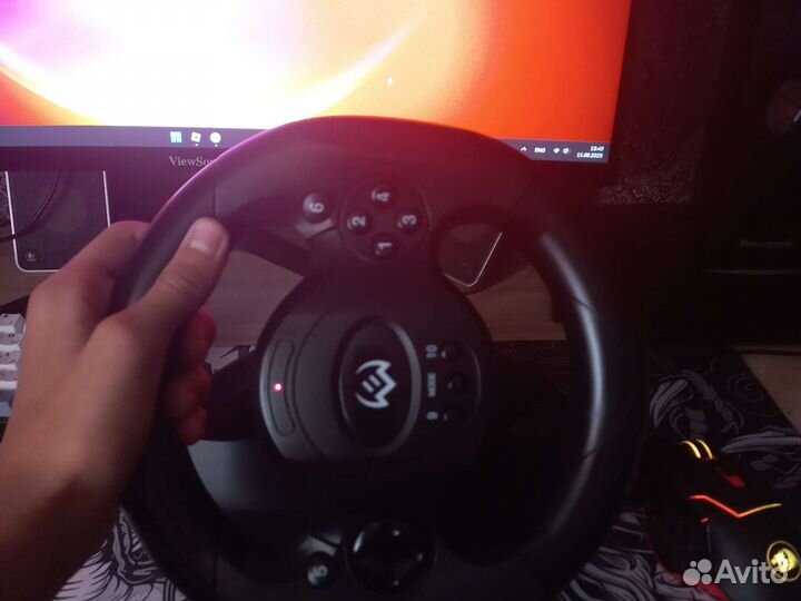 Игровой руль для пк/ps 4/ ps 3 педали в комплекте