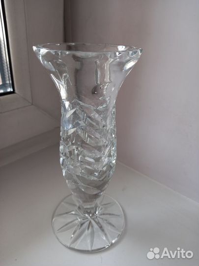 Хрустальный кубок, ваза 19 см
