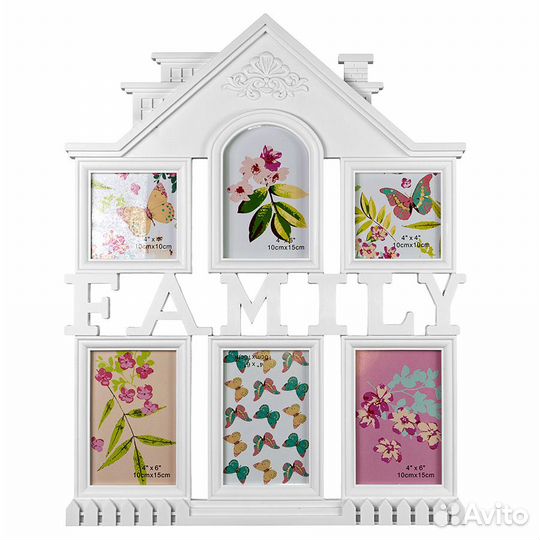 Фоторамка Platinum BIN -1123892- White белый 6 фот