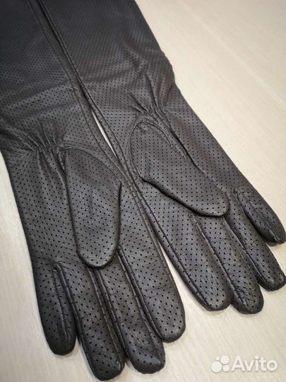 Перчатки женские кожаные