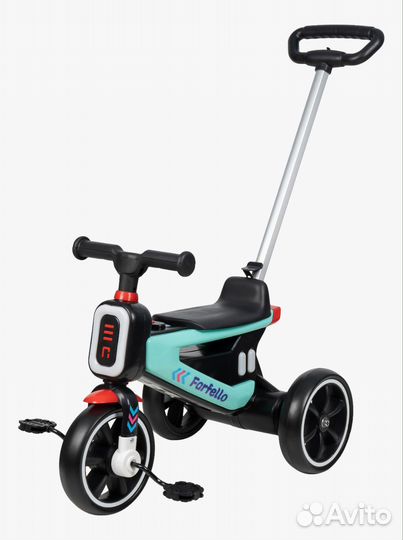 Велосипед трёхколёсный с ручкой Farfello 209