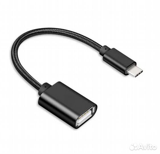 Кабель USB OTG - type-C, black